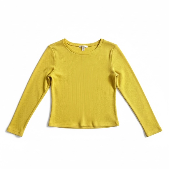Universal Thread Sunny Yellow Ribbed Top - Picture 1 of 4